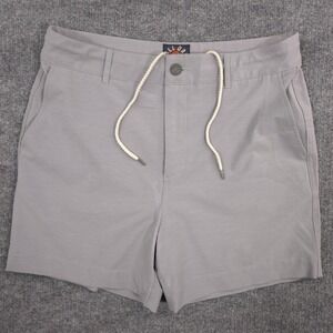 Faherty All Day Shorts Mens 31 Ice Gray Hybrid Performance Chino Outdoor Casual
